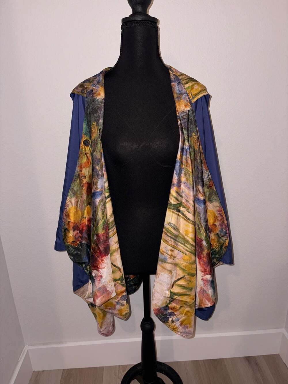 RainCaper Fine Art Monet's Garden at Giverny Reversible Rain Cape
